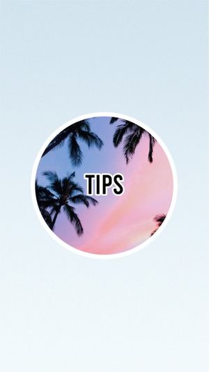 instagram story, summer, trip, Blue Simple Travel Instagram Highlight Cover Template