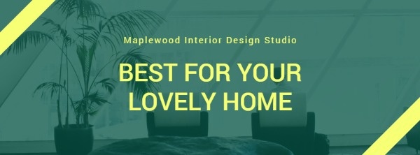 Green Interior Design Studio Facebook Cover
