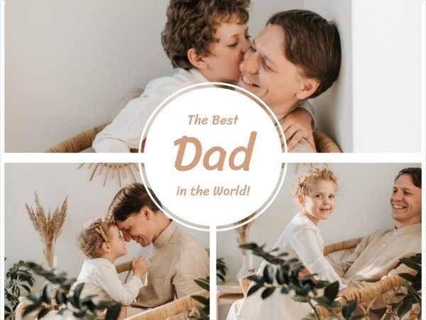 The Best Dad Photo Collage Photo Collage 4:3