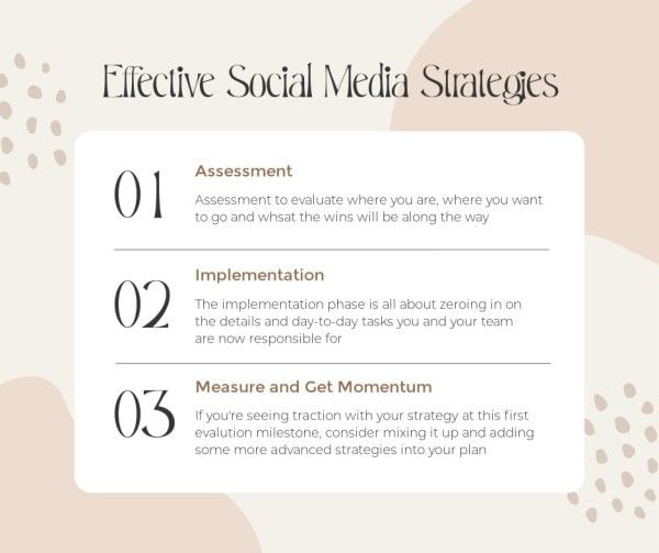 marketing, work, company, White Effective Social Media Strategies Facebook Post Template