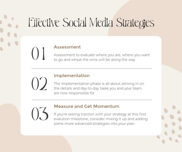 White Effective Social Media Strategies Facebook帖子
