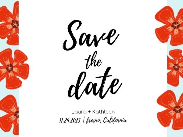 gathering, marriage, marry, Simple Save The Date Card Template