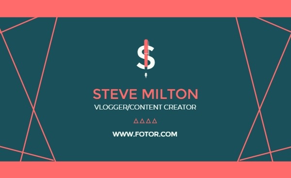 Video Content Creator Business Card Business Card