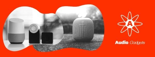 speaker, logo, sale, Audio Gadget Store Facebook Cover Template