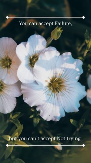 緑の花の引用 Instagram Story