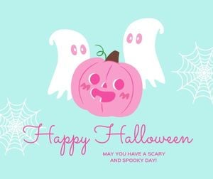 spooky, fun, life, Cute Happy Halloween Party Facebook Post Template