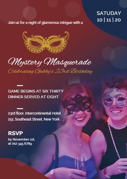 dancing, dance, mask, Masquerade Party Invitation Template