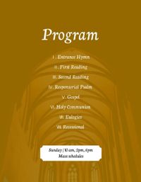 worship, service, church, Black Grace Fellowship Program Template
