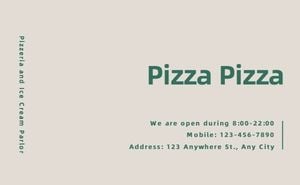 shop, sale, brand, Pizza Store Business Card Template