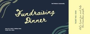 party, fundraiser, fundraising, Dinner Invitaion Ticket Template