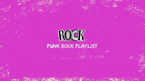 Purple Punk Rock Playlist Youtube Channel Art