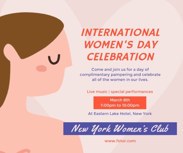 International Women S Day Posts Customizable International Women's Day Celebration Facebook Post Templates  | Fotor Graphic Designer