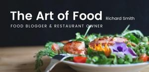blogger, advertising, commercial, Black Art Of Food Website Template