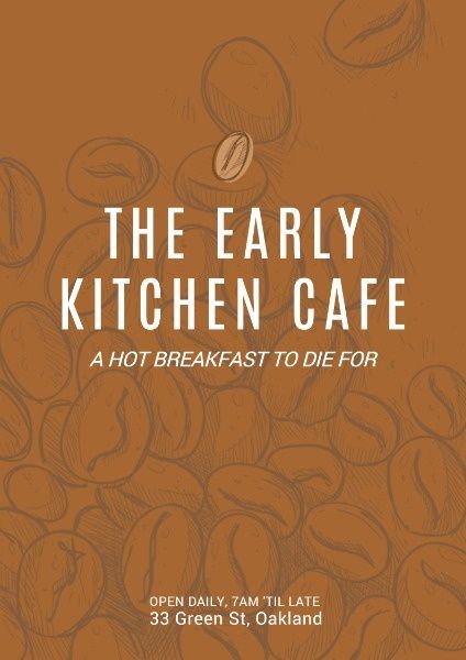 life, restaurant, lifestyle, Coffee House Poster Template