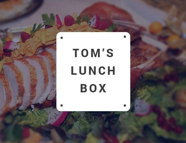 lunch, box, healthy, Food Background Card Label Template