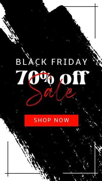 Black Black Friday Sale Shop Now Instagram Story