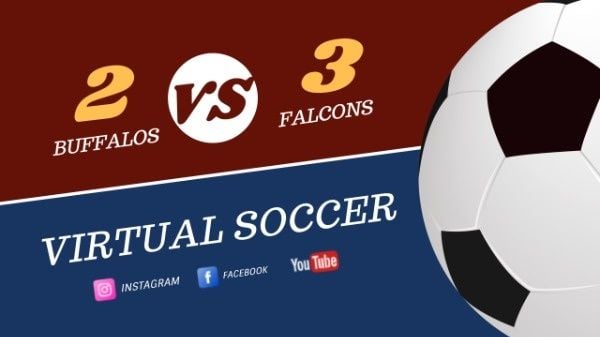 football, sport, match, Virtual Soccer Youtube Channel Art Template