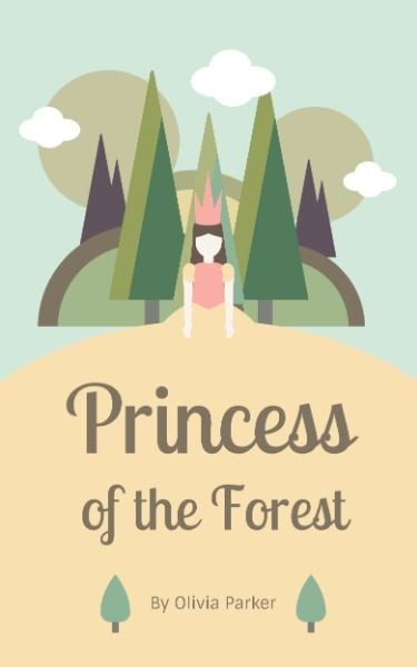 education, reading, priness, Princess Of The Forest Book Cover Template
