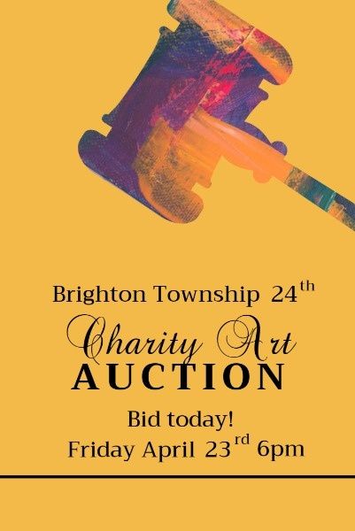 organization, group, life, Yellow Background Of Charity Art Auction Pinterest Post Template