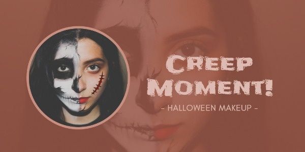 make up, holiday, fashion, Halloween Makeup Tutorials Twitter Post Template