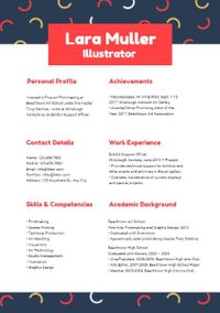 Simple Illustration CV Resume