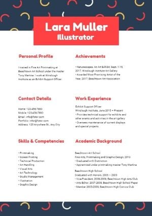 job hunting, illustrator, job, Simple Illustration CV Resume Template
