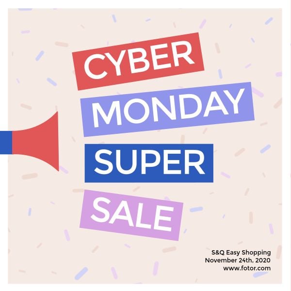 Cyber Monday Super Sale Instagram Post