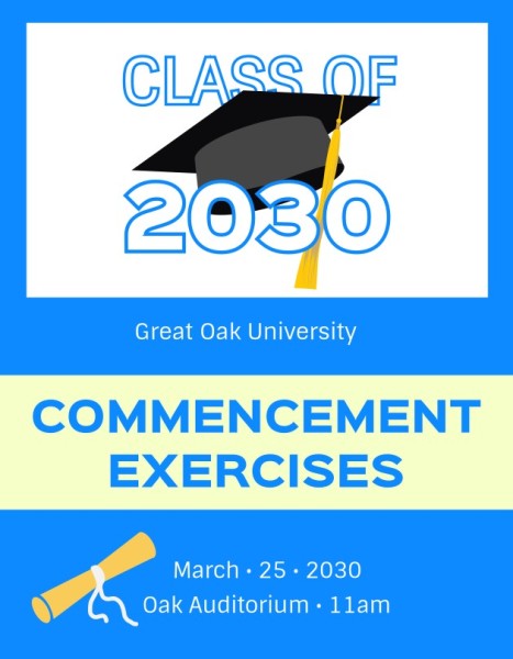 Blue Class Of 2030 Commencement Exercises