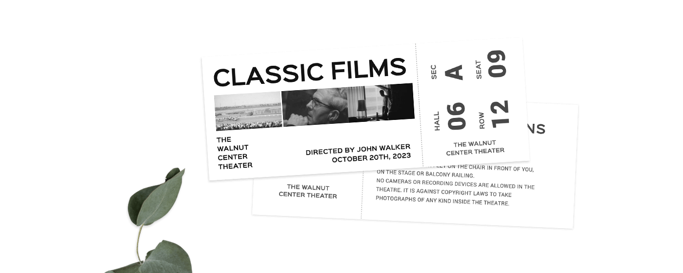 editable movie ticket template