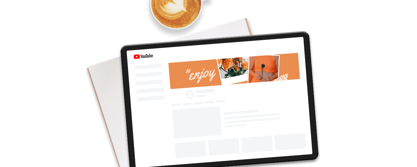 Free and customizable  channel art templates