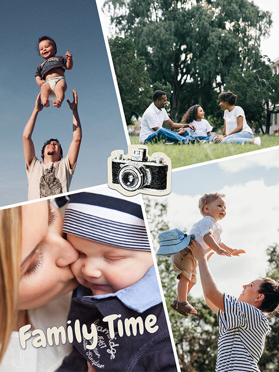 free online photo collage maker with background